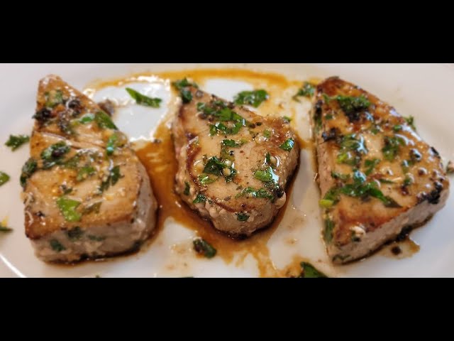 marinated tuna steak