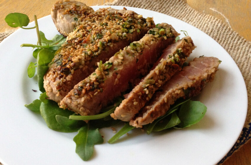 marinated tuna steak